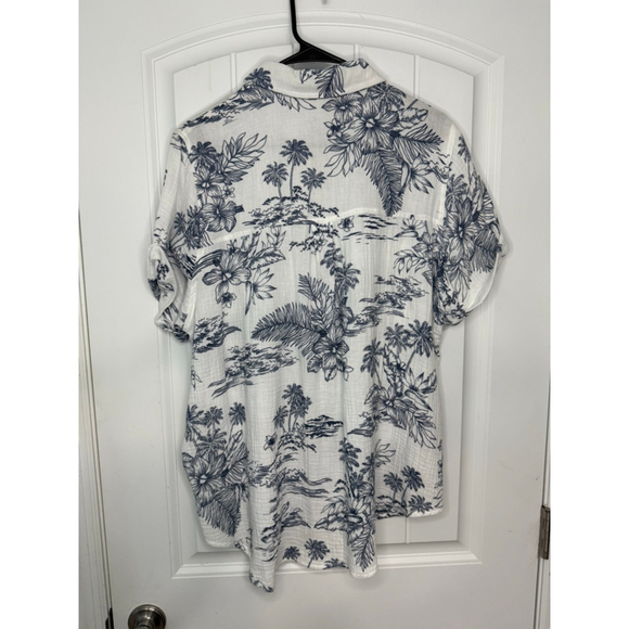 Ocean Drive Cotton Medium Shirt Small Pant Set Beachwear Loungewear - Picture 4 of 6